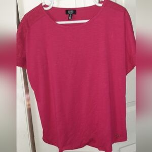 Jones New York Signature Tee * Large Hot Pink